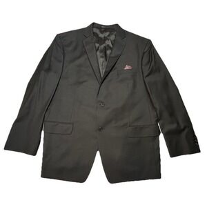 Ralph Lauren Black Blazer Mens 42R Made Canada Dillard's Sport Coat Suit